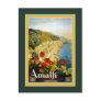 Vintage Travel Poster For Italy Postcard