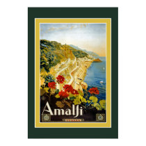 Vintage Travel Poster For Italy Print