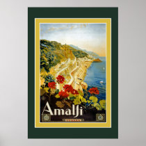 Vintage Travel Poster For Italy Print