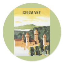 Vintage Travel Poster, Germany stickers