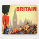 Vintage Travel Poster, Great Britain, England Mouse Pads