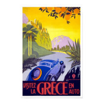 Vintage Travel Poster Greece posters by Zazzle_Vintage Vintage Travel Poster Greece posters