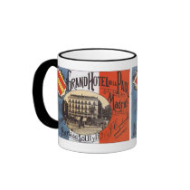 Vintage Travel Poster, Hotel Paix, Madrid, Spain Coffee Mug