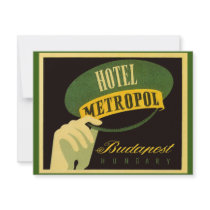 Vintage Travel Poster, Hungary invitations