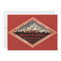 Vintage Travel Poster, India invitations