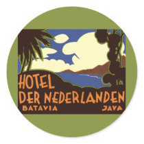Vintage Travel Poster, Indonesia stickers