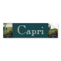 Vintage Travel Poster, Isle of Capri, Italy Bumper Sticker