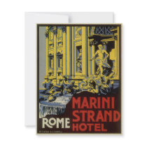 Vintage Travel Poster, Italy invitations by YesterdayCafe Vintage Travel Poster, Italy invitations