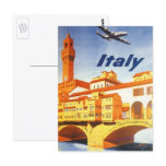 Vintage Travel Poster, Italy Postcard