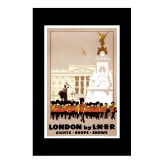 Vintage Travel Poster London print