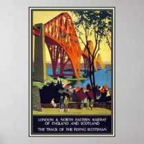 Vintage Travel Poster London Railway Scotland