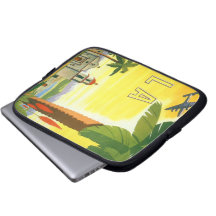 Vintage Travel Poster, Los Angeles, California Laptop Computer Sleeves