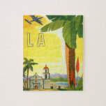 Vintage Travel Poster, Los Angeles, California Puzzles
