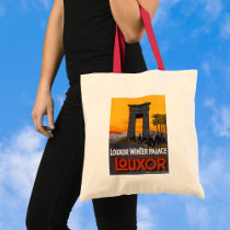 Vintage Travel Poster, Louxor Winter Palace, Egypt Tote Bags