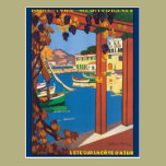 Vintage Travel Poster Mediterranean French Riviera postcards