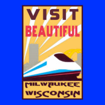 VINTAGE TRAVEL POSTER - MILWAUKEE, WISCONSIN posters