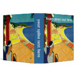 Vintage Travel Poster, Monte Carlo 3 Ring Binders