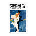 Vintage Travel Poster, Monte Carlo Stamps