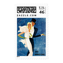 Vintage Travel Poster, Monte Carlo Stamps