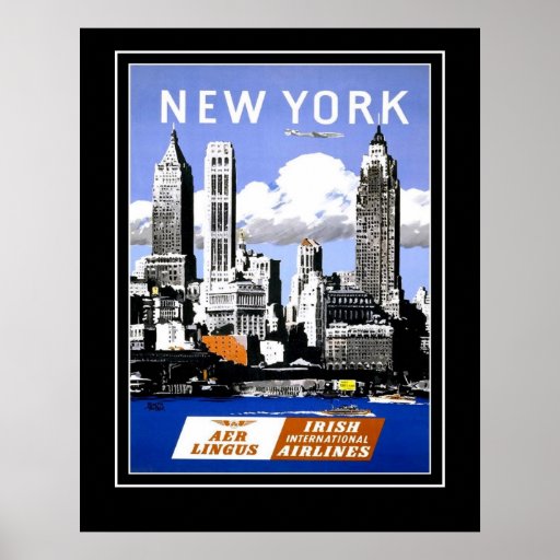 Vintage Travel Poster New York City Large Size Zazzle
