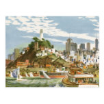 Vintage Travel Poster San Francisco Bay Ferry Boat Postcards