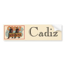Vintage Travel Poster, Spain bumper stickers by YesterdayCafe Vintage Travel Poster, Spain bumper stickers