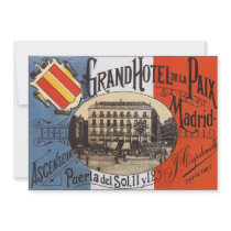 Vintage Travel Poster, Spain invitations by YesterdayCafe Vintage Travel Poster, Spain invitations