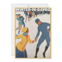 Vintage Travel Poster, Switzerland invitations by YesterdayCafe Vintage Travel Poster, Switzerland invitations
