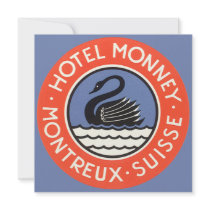 Vintage Travel Poster, Switzerland invitations