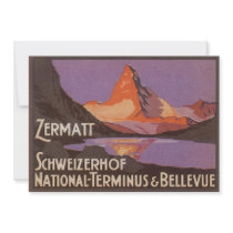 Vintage Travel Poster, Switzerland invitations