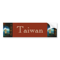 Vintage Travel Poster, Taiwan Bumper Stickers