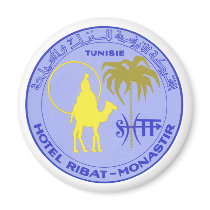 Vintage Travel Poster, Tunisia magnets