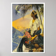 Vintage Travel Poster Veracruz