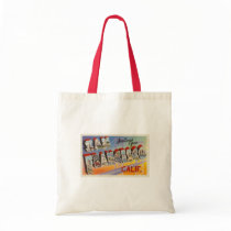 Vintage Travel San Francisco Tote Bags