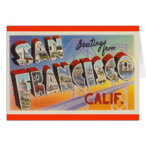 Vintage Travel San Francisco Cards