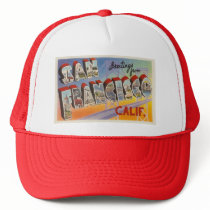 Vintage Travel San Francisco Mesh Hats