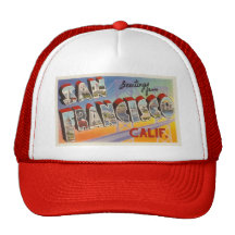 Vintage Travel San Francisco Mesh Hats