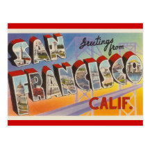Vintage Travel San Francisco Post Card