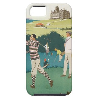 Vintage Travel Scotland Golf Golfing Golfers Sport iPhone 5 Cover