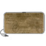 Vintage Travel Stamps Doodle Speaker