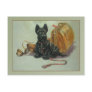 Vintage Traveling Scottie Dog Postcard