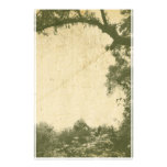 Vintage Tree Background Stationery Paper