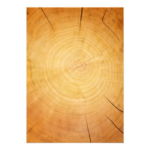 Vintage Tree Ring Wedding Invitations