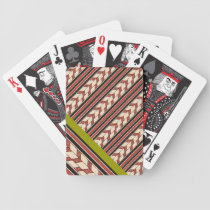Vintage Tribal Geometric Pattern Graphic Design Bicycle Playing Cards