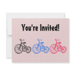 Vintage Tricycles Personalized Invitation