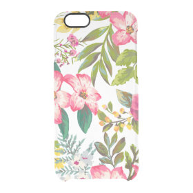 Vintage Tropical Floral iphone6 Clear Case Uncommon Clearly™ Deflector iPhone 6 Case