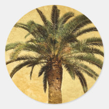 Vintage Tropical Palm Tree Sticker