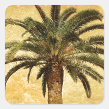 Vintage Tropical Palm Tree Sticker