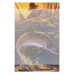 Vintage Trout Fishing; Catch and Release Custom Stationery