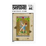 Vintage True Love Valentine Cupid Stamp